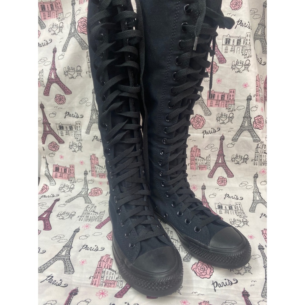 Converse Chuck Taylor All Star XX-Hi Knee High Triple Black A12325C Womens 5
